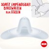 Nuk Nipple Protection for Sensitive Nipples with Protective Case, Transparent,