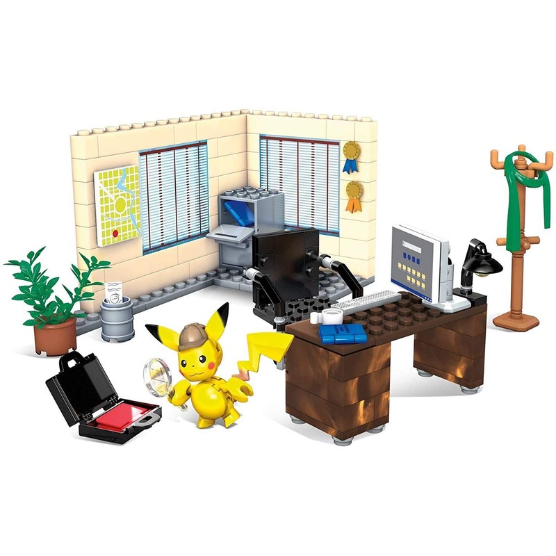 MEGA Construx GGK26 Detective Pikachu Office, Toy for Pokémon Film