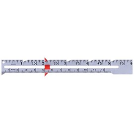 Medidor de Medición de Dobladillo de Costura, Medidor Deslizante Herramienta de Medición de Costura Regla de Acolchado de Aluminio para Tejer Artesaní