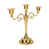 Metal Candle Holder 3 Arms High Gloss Retro Exquisite Candlestick
