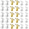 30pcs Silver Round Blank Setting Base Pad, Elite Cufflinks, Stainless