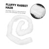 VILLFUL 1pc Rabbit Fur Trim Traditional Chinese Garment Decoration Easy