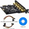 YABOANG USB 3.2 PCI-E Card Gen1 PCI Express 5-Port Card