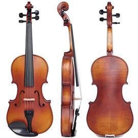 AW 4/4 Full Size Violin Set Matte Fiddle Stradivari Copy Style with Case Rosin Shoulder Rest for Beginner Chlid Gift