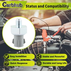 Carbhub Knock Sensor Compatible with Ford E-150 E-250 F-150 F-250 1986-1998 for Bronco LTD Mustang for Mercury Capri Marquis Knock Detonation Sensor Repalce E3AZ-12A699-A, E1AF-12A699-A