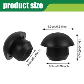 HQRNYP 6PCS Bottle Jack Floor Jack Oil Filler Plug, Hydraulic Jack Oil, 8mm Bottle/Floor Jack Oil Filler Plug Bung, Car Rubber Reservoir Oil Filler Plug for Oil Reservoir Filler Hole for Car (6PCS)