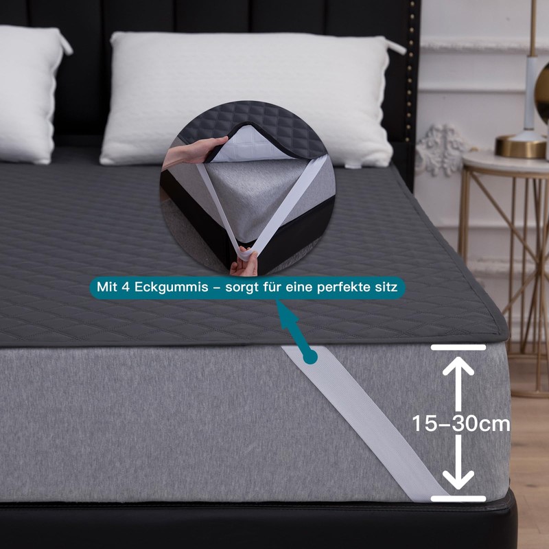 Arcona Mattress Protector 100 x 200 cm Waterproof, Breathable Waterproof