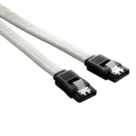 CableMod ModFlex Sleeved SATA 3 Cable (White, 60cm)