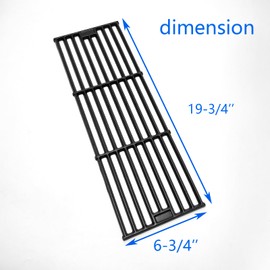 Tmozyar C051 Grill Cast Iron 4 Cooking Grid Grates Replacement for King Griller, Chargriller 2121, 2123, 2222, 2828, 3001, 3030, 3725, 4000, 5050, 5252, 9020 Grill