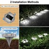 CREPOW Solar Dock Lights Driveway Deck Lights - 12 Packs