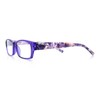Fancy Narrow Rectangle Spring Hinge Light Weight Plastic Reading Glasses