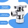 VINTEX 2 Pack Complete Toilet Set Valve，1/2 in. NOM Inlet