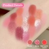 Pink Red Eyeshadow Palette, Matte Glitter Eyeshadow Pallets For Women,