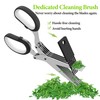 Herb Scissors Set - Multipurpose Cutting Shears with 5 Stainless