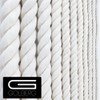 GOLBERG Twisted 100% Natural Cotton Rope - White Cotton Rope
