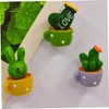 LABRIMP Funny Cactus Magnet Stickers 4 Pack Magnets for Fridge