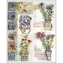 Penny Black Stickers-Painted Vase