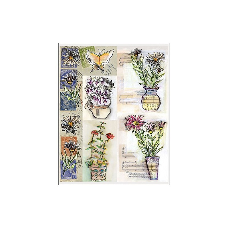 Penny Black Stickers-Painted Vase