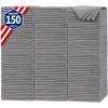 FIXSMITH Shop Towels, Pack of 150, Grey Microfiber Cleaning Cloth
