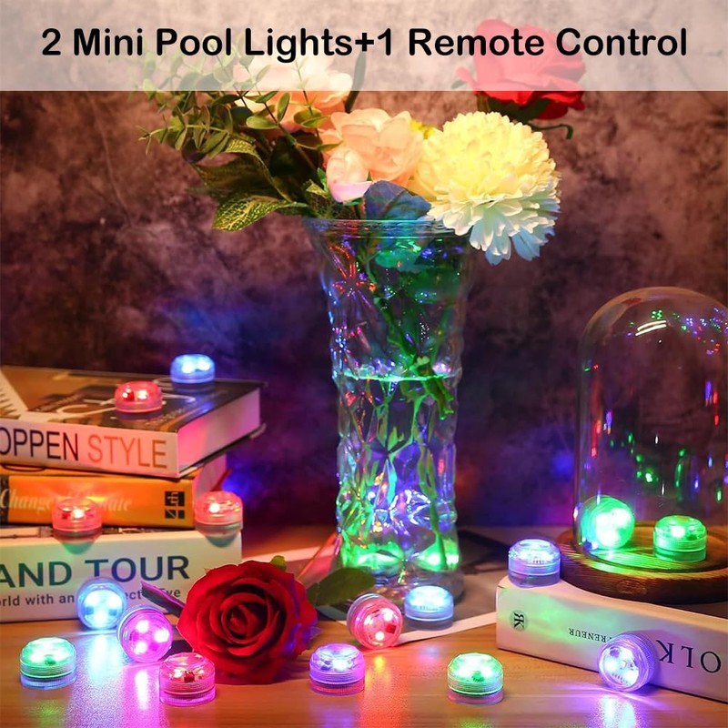 Mini Underwater LED Light with Remote Control, Underwater Light, LED