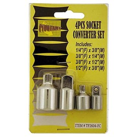 DYNAMIC 4 Piece Carbon Steel Socket Converter Set | Swift Socket Size Transitions | Durable Construction | Versatile Toolkit Addition