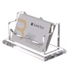 SANRUI Clear Horizontal Business Card Holder Stand for Desk, Acrylic