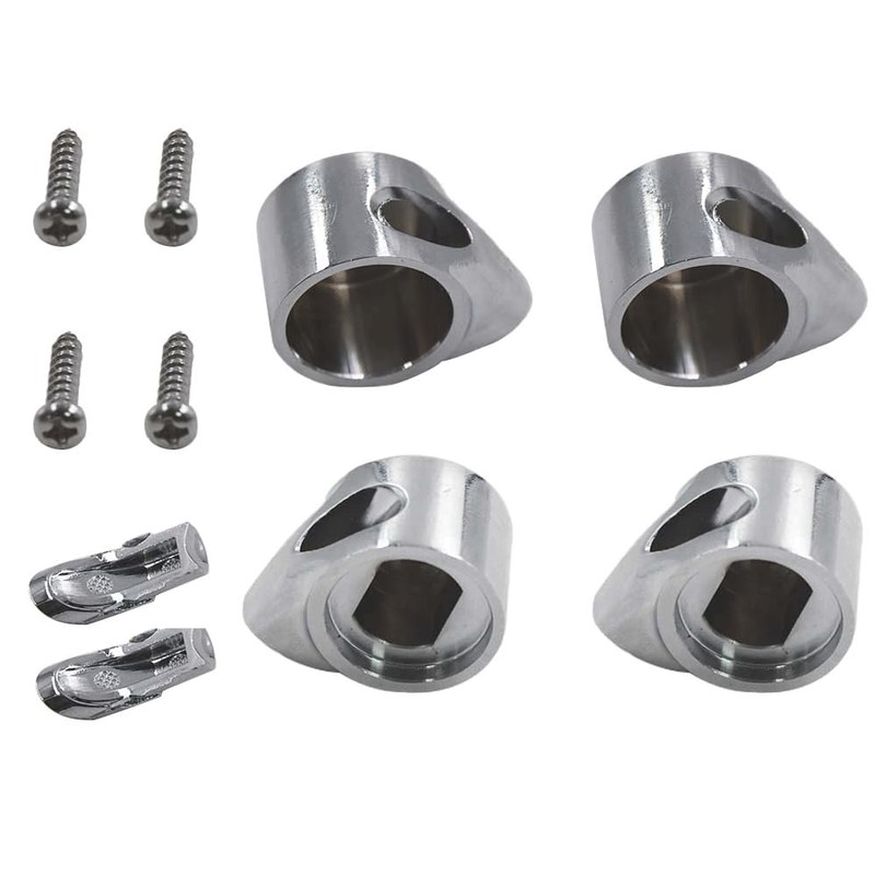 VHEUHZ Toilet Seat Hinge Set Chrome Toilet Seat with Soft