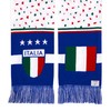 Italy ltalia Soccer High-Definition HD Knit Scarf (White)