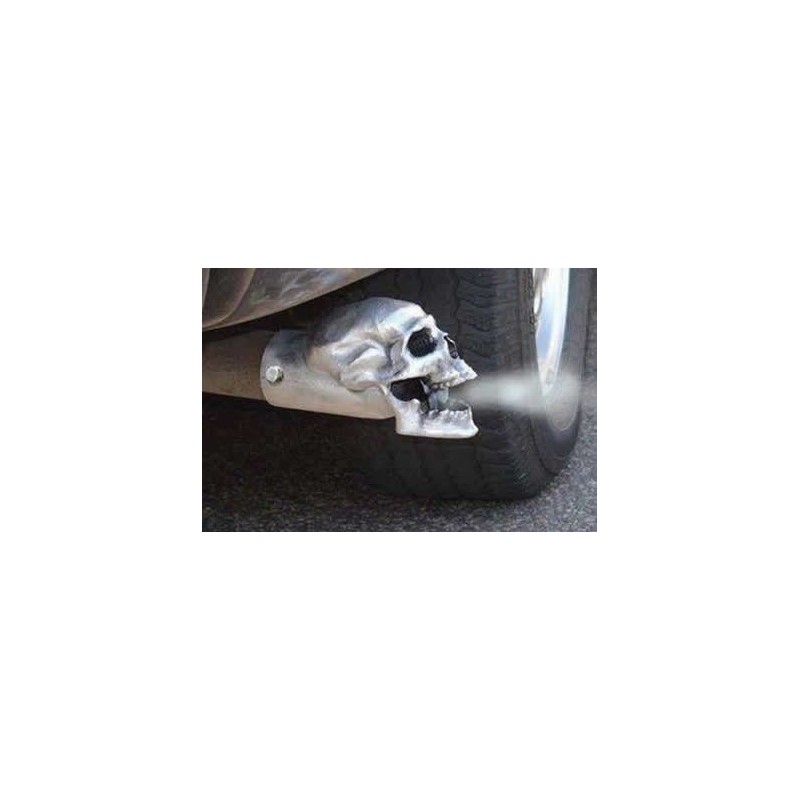 Hammered Aluminum Skull Exhaust Tips - 4", 3", 2.5", 2.25"