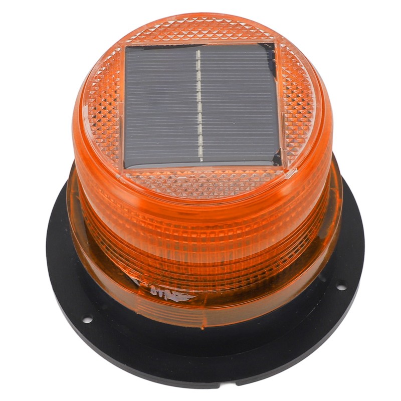 Solar Beacon Light Caution Light 8 LED Dusk to Dawn