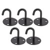 5Pcs Heavy Duty Fixed Pad Eye Plate Thickened Black 304