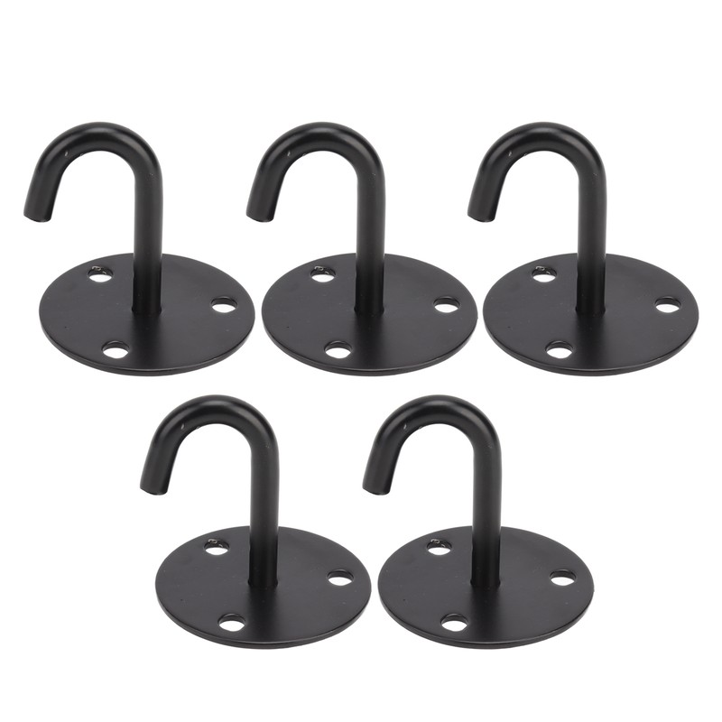 5Pcs Heavy Duty Fixed Pad Eye Plate Thickened Black 304