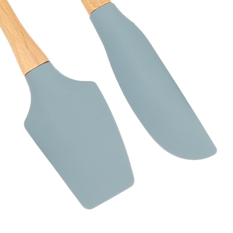 Silicone Cooking Utensils 6 Piece Silicone Utensil Set Durable Wooden