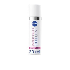 Nivea Expert Filler Cellular Daily UV Fluid Serum (1 x 30 ml), Anti-Ageing Face Serum with Hyaluronic Acid, Face Serum with Sun Protection 50+, for Young Skin