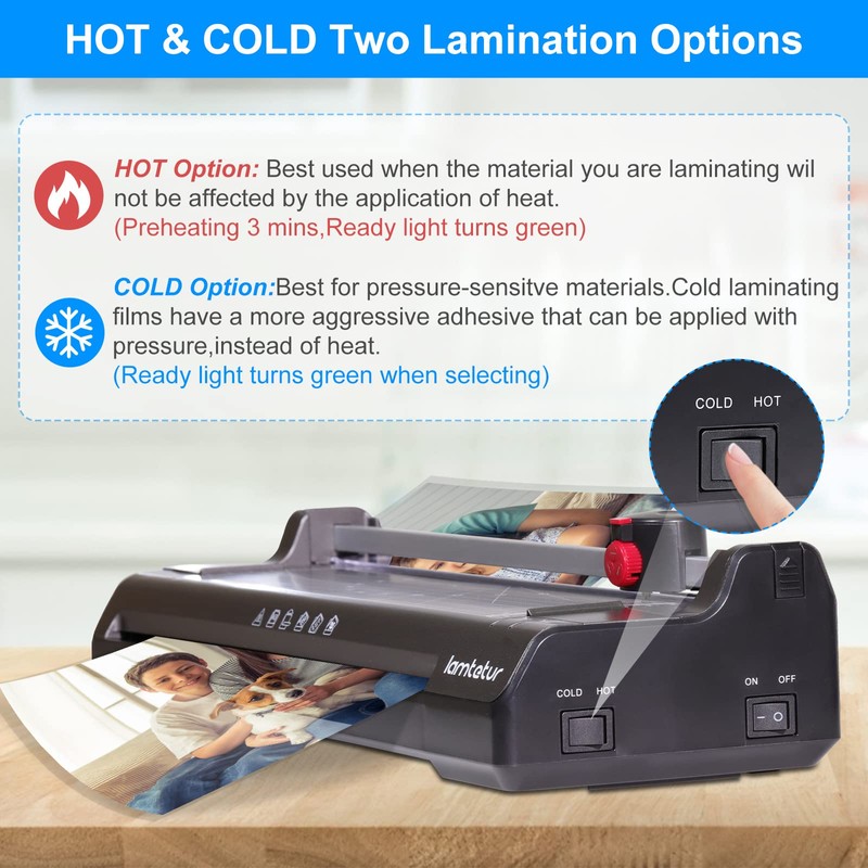 7 in 1 Thermal Laminator Machine 11X17 with 70 Letter