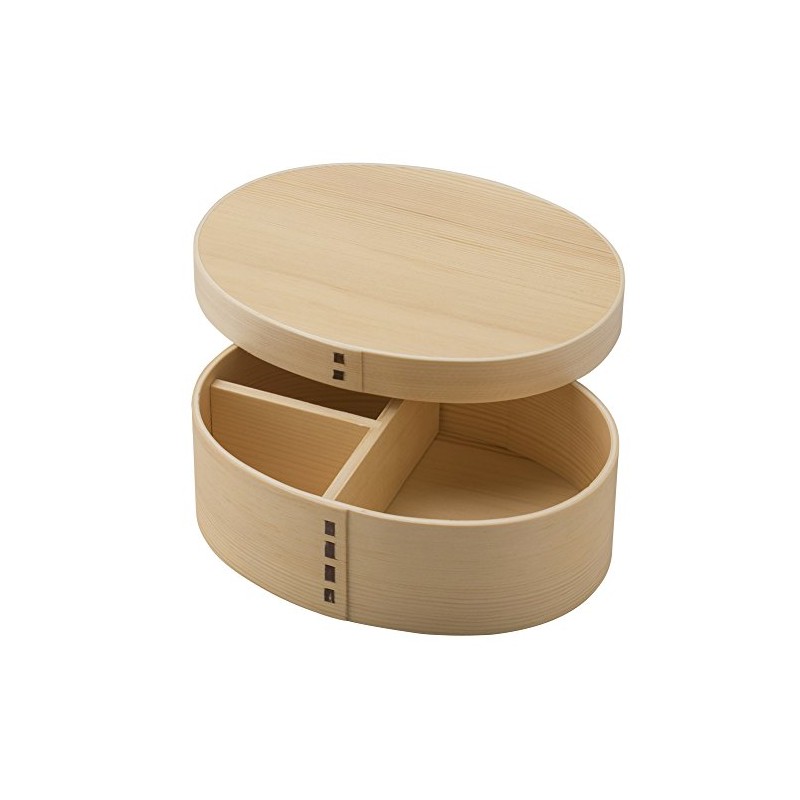 Nagao FH01W Magewappa 1-Tier Lunch Box, Natural