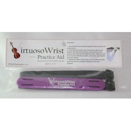 (Adult, Black) Virtuoso Wrist Practice Aid to Correct Form Left Wrist