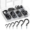 fogman Coated Screw Eye Hook with Case, 6 Sizes, Set