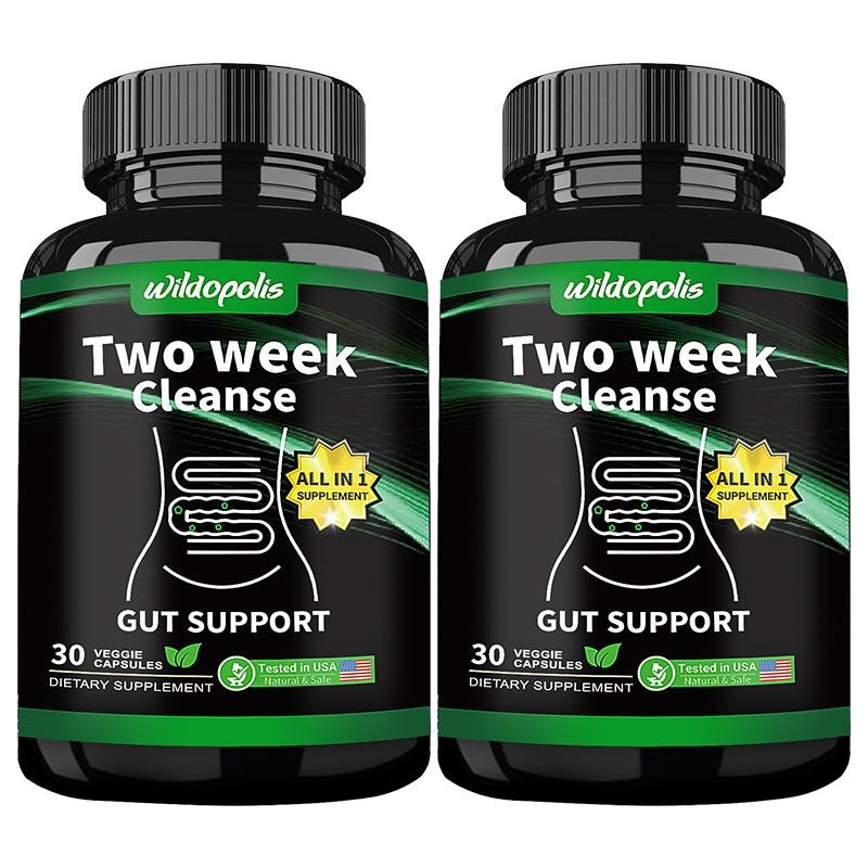 Wildopolis 14 day Cleanse - Gut and Colon Support, Caffeine