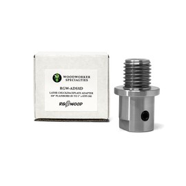 RGWOOD Lathe Chuck Faceplate Adapter from 5/8" Plainbore (Shopsmith etc) to 1" x 8tpi Faceplate or Chuck, for Wood Lathe Turning