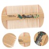 Baluue 2pcs Double-sided Tooth Comb Bamboo Grate Comb for Hair