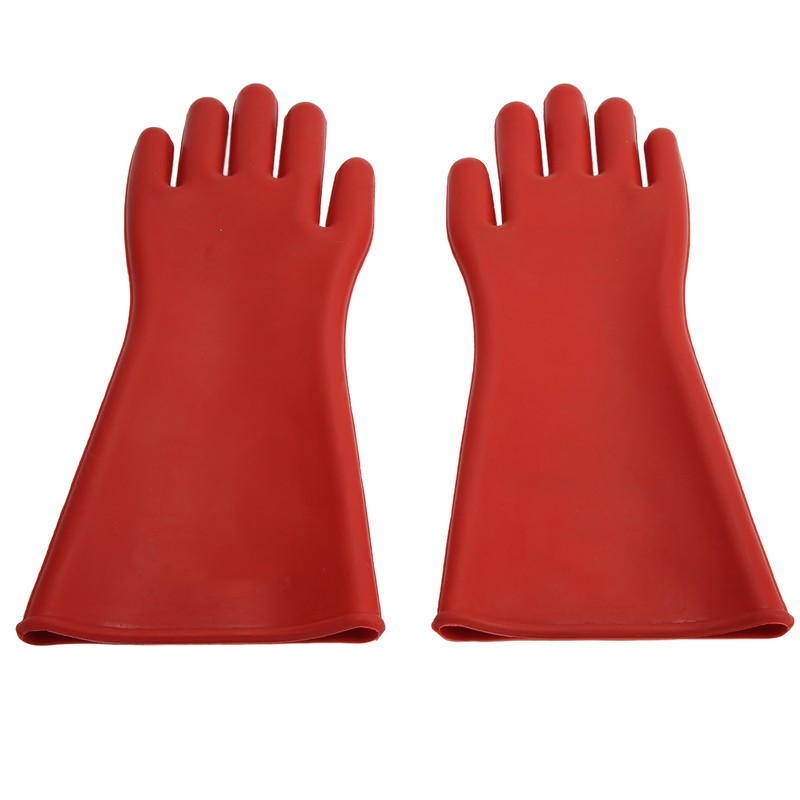 Pair of Electrical Insulated Gloves Natural Rubber Anti Electricity 10000V