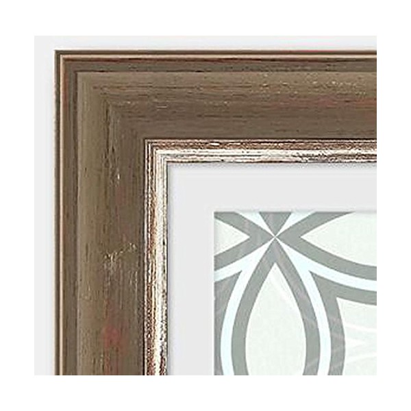 Rustic Hardwood Frame (18x24, Rustic Umber w/Silver Lip)