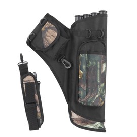 VBESTLIFE Storage Bag Portable 4 Tube Quiver with Shoulder Strap, Competitive Recurve Bow and Arrow Outdoor Archery Fitting for Outdoor Archery Sports(Camouflage)