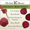 Herbal Roots Organic Beet Root Powder Capsules - 1,500mg per