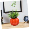 Gatuida Ceramic Pumpkin Shape Vase for Home Decor Artistic Modern