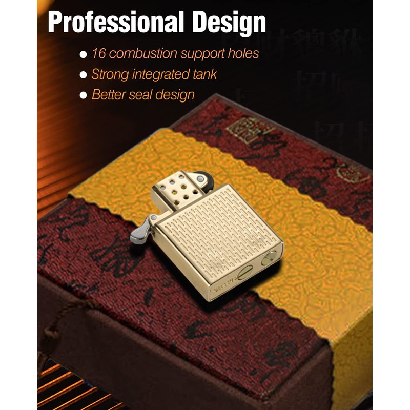 Cool Lighters, Windproof Carving Dragon Antique Lighter, Reusable Kerosene Grinding