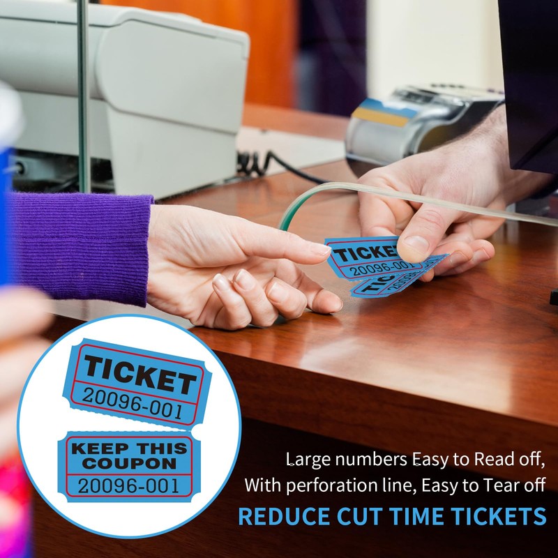 L LIKED Raffle Tickets Double Rolls 1000 Per Roll 50/50