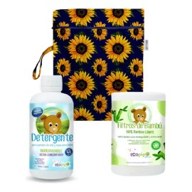 1 Detergente  1 Filtro  1 Wet Bag Ch Estampada Ecopipo                                                                                                
