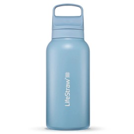 LifeStraw Go 2.0 Stainless Steel Water Filter Bottle 700ml, Icelandic Blue